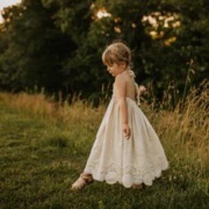 Antique Lace Maxi Dress Matching Mommy and Me